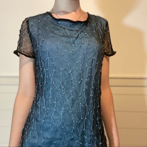 Fairycore tulle embroidered mini dress - Picture 5 of 8